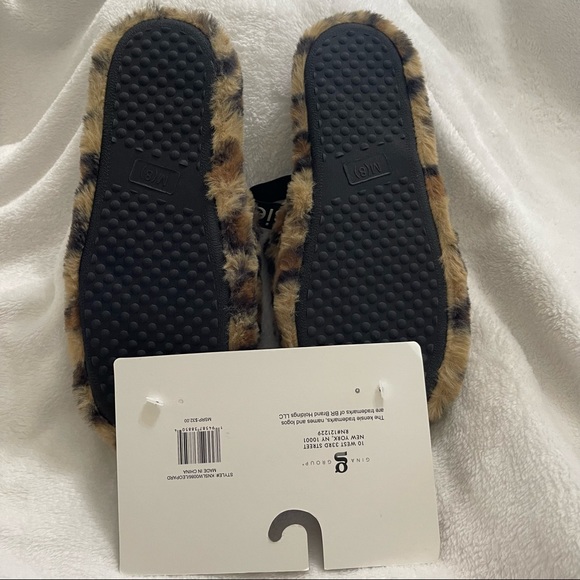 New Women’s Kensie Slingback Leopard Slippers size 8 - Picture 2 of 7